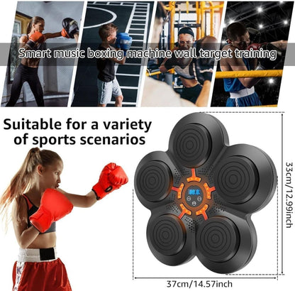 Smart Electric Boxing Trainer with Speaker, Black, Compatible with Smart Music Boxing Machine(Children) V1188-MS-325-0029