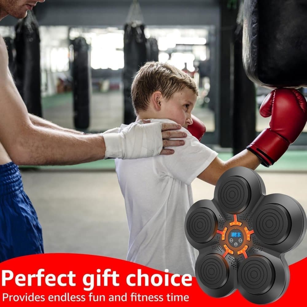 Smart Electric Boxing Trainer with Speaker, Black, Compatible with Smart Music Boxing Machine(Children) V1188-MS-325-0029
