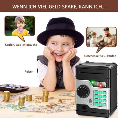 Children's Electronic Piggy Bank with Fingerprint & Password Protection, Automatic Saving Function, Mini V1188-MS-325-0030