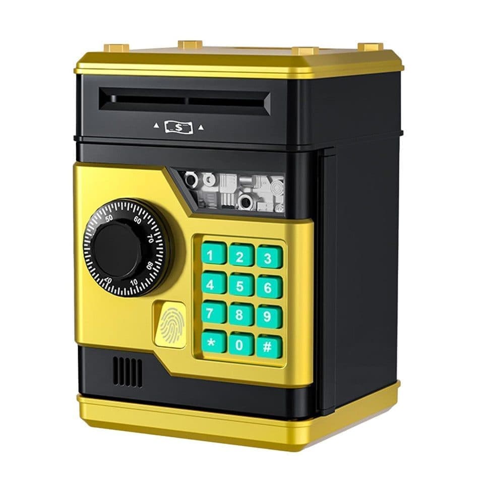 Children's Electronic Piggy Bank with Fingerprint & Password Protection, Automatic Saving Function, Mini V1188-MS-325-0031
