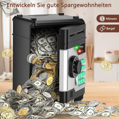 Children's Electronic Piggy Bank with Fingerprint & Password Protection, Automatic Saving Function, Mini V1188-MS-325-0031