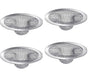 4-Pack Stainless Steel Sink Strainers, Compatible with Most Bathtubs and Showers, 3.5 inches V1188-MS-325-0035