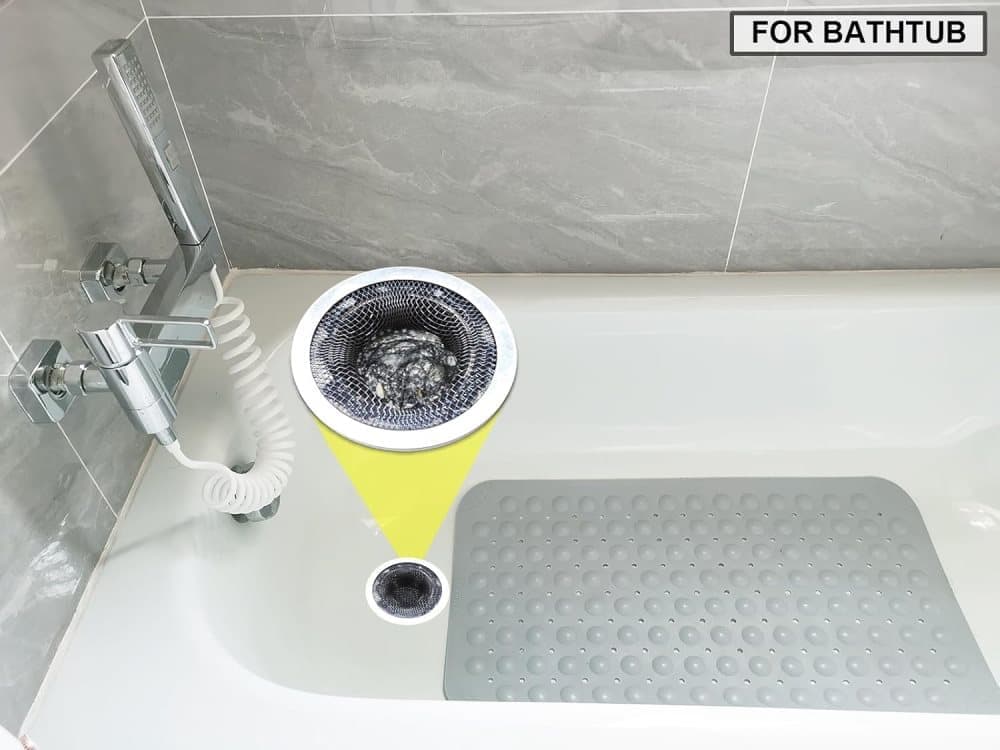 4-Pack Stainless Steel Sink Strainers, Compatible with Most Bathtubs and Showers, 3.5 inches V1188-MS-325-0035