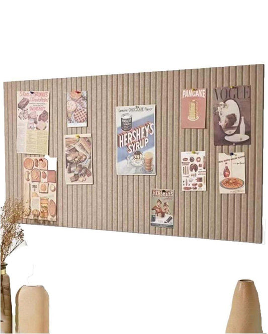 Self-adhesive photo board, decorative felt and cork wall panel for photos and messages, acoustic panels V1188-MS-325-0038