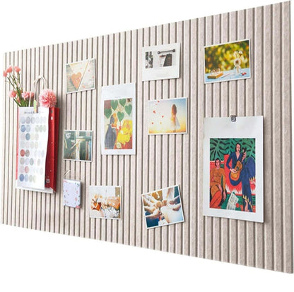 Self-adhesive Photo Board, Decorative Felt and Cork Wall Panel for Photos and Messages, Acoustic Panels V1188-MS-325-0039