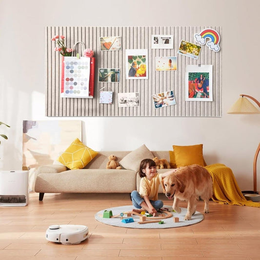 Self-adhesive Photo Board, Decorative Felt and Cork Wall Panel for Photos and Messages, Acoustic Panels V1188-MS-325-0039