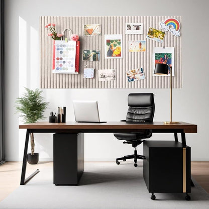 Self-adhesive Photo Board, Decorative Felt and Cork Wall Panel for Photos and Messages, Acoustic Panels V1188-MS-325-0039