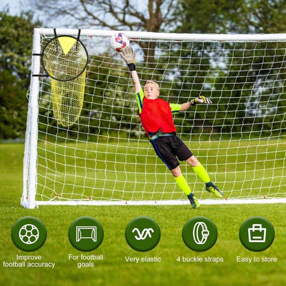 2-Pack Football Goal Training Nets, Durable Stable for Shooting Practice, Easy to Assemble Remove, Black, 7.3 V1188-MS-325-0047
