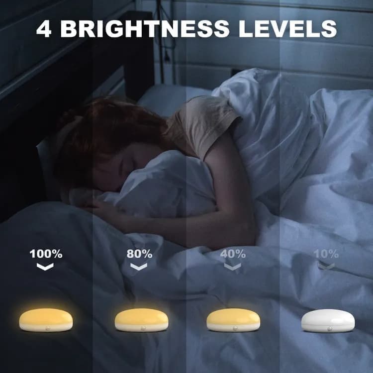 Digital Alarm Clock with Bed Shaker for Heavy Sleepers, LED Mirror Display, Compatible with Philips, Yellow V1188-MS-325-0077