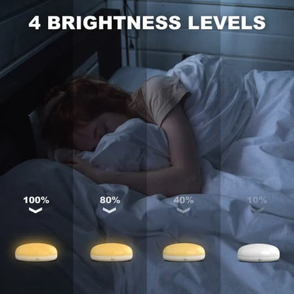 Digital Alarm Clock with Bed Shaker for Heavy Sleepers, LED Mirror Display, Compatible with Philips, Yellow V1188-MS-325-0077