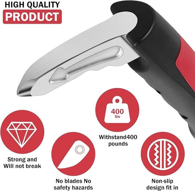 2 pcs Car Support Handles for Elderly, Emergency Hammer, Compatible with Vehicles, 12.5 x 3.1 inches, Red V1188-MS-325-0079