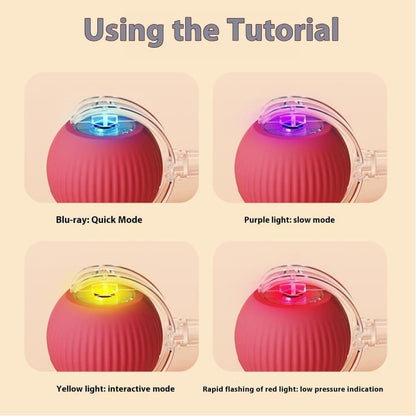 Smart Rolling Chew Ball for Dogs and Cats, Interactive Pet Toy, 2.5 inches V1188-MS-325-0081