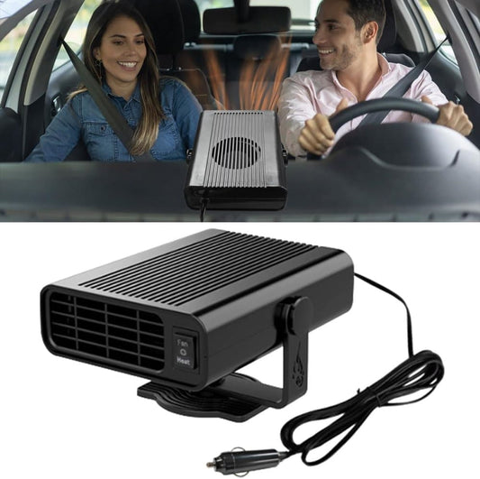 12V 200W Portable Car Heater and Fan 2-in-1 with 360 degrees Rotation, Fast Defrosting and Windshield V1188-MS-325-0082