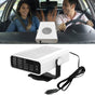 12V 200W Portable Car Heater and Fan 2-in-1 with 360 degrees Rotation, White, Fast Defrosting Windshield V1188-MS-325-0083