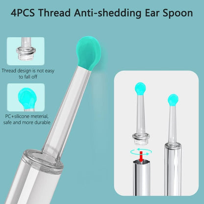 Smart Ear Cleaner with 1296P HD Camera, Wireless Earwax Removal with WiFi Endoscope, Safe Inspection and V1188-MS-325-0087