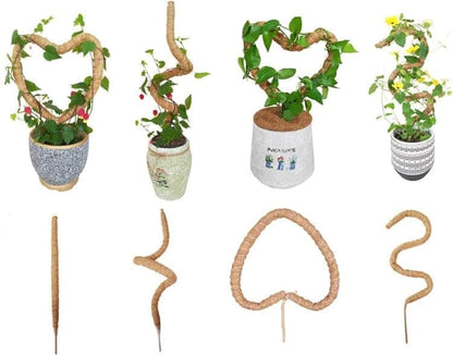 4 Bendable Moss Stakes for Climbing Plants, 100cm, Compatible with Ivy and Monstera, 7mm V1188-MS-325-0089