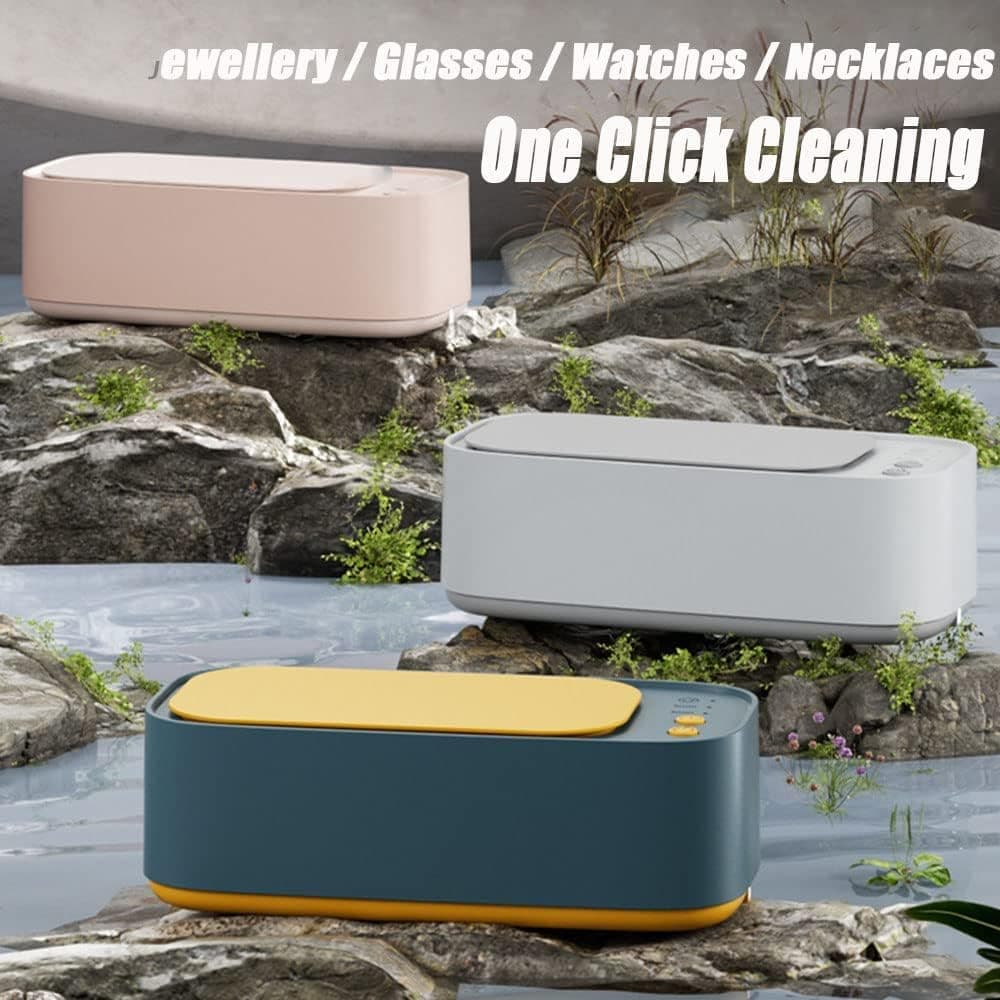 45000 Hz Ultrasonic Cleaner for Glasses Jewelry Dentures with 3 Cleaning Modes, Green V1188-MS-325-0100