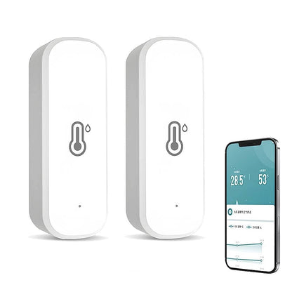 4-Pack Smart WiFi Thermometer Hygrometer with App Notification, Compatible with Alexa, White V1188-MS-325-0106
