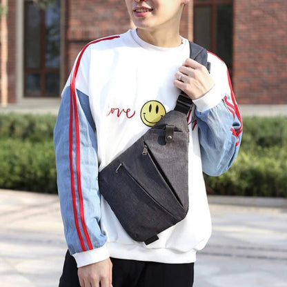 Waterproof Anti-Theft Shoulder Bag with Multiple Compartments, Unisex for Sports Travel, Blue V1188-MS-325-0110