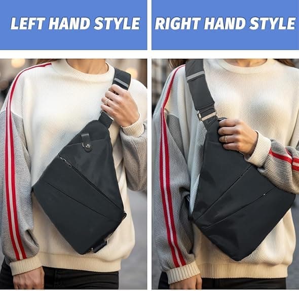 Waterproof Anti-Theft Shoulder Bag with Multiple Compartments, Unisex for Sports Travel, Blue V1188-MS-325-0110