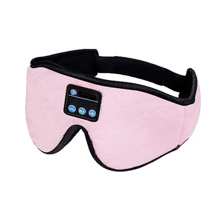 Bluetooth Sleep Headband with Eye Mask, Stereo Music for Sleeping and Relaxation, Pink V1188-MS-325-0112
