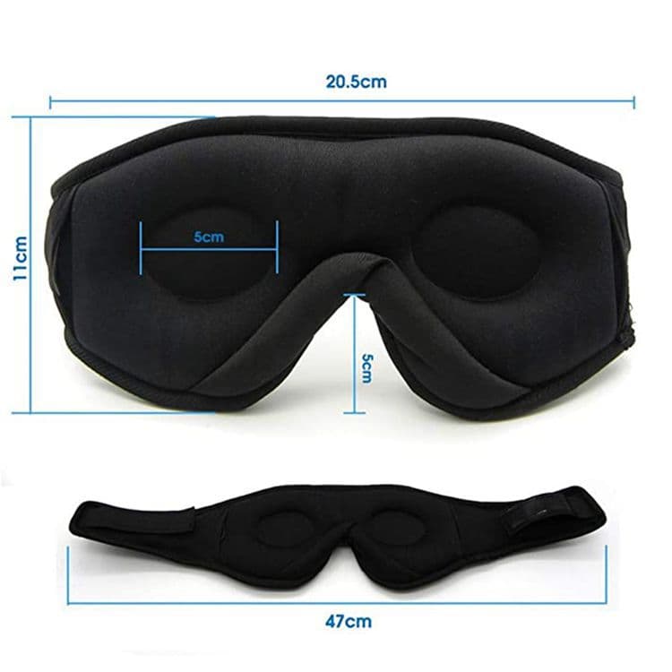 Bluetooth Sleep Headband with Eye Mask, Stereo Music for Sleeping and Relaxation, Pink V1188-MS-325-0112