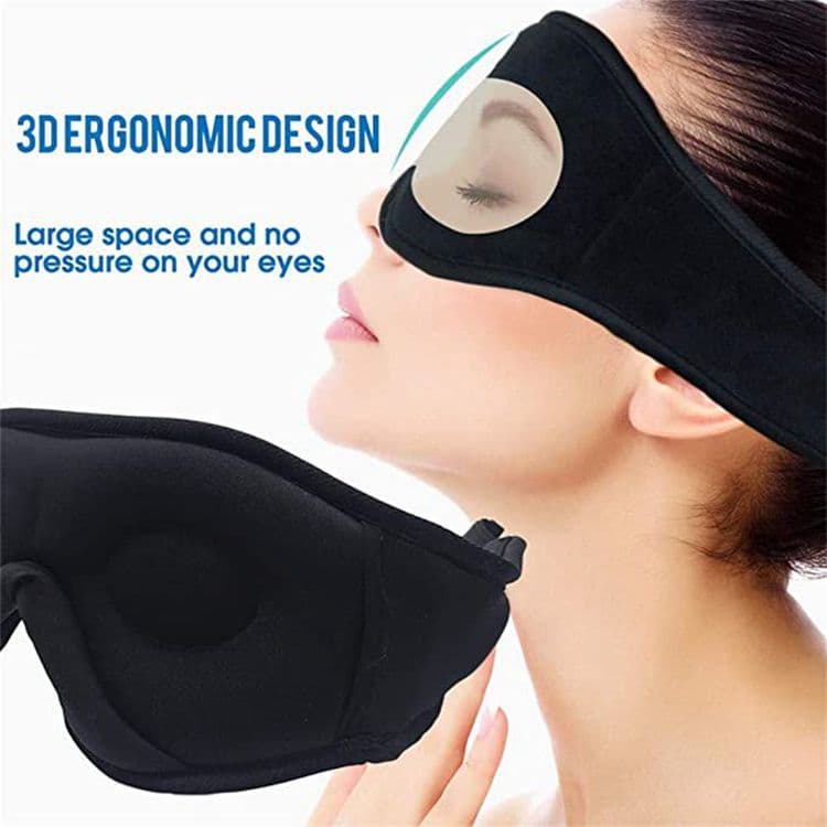 Bluetooth Sleep Headband with Eye Mask, Stereo Music for Sleeping and Relaxation, Pink V1188-MS-325-0112