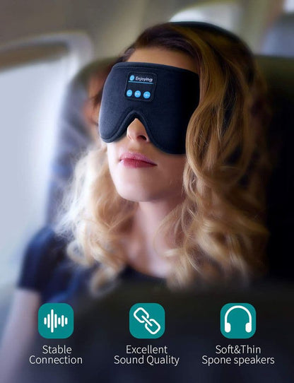 Bluetooth Sleep Headband with Eye Mask, Stereo Music for Sleeping and Relaxation, Pink V1188-MS-325-0112