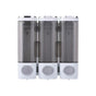 3-Pack Wooden Wall Mounted Soap Dispenser for Shampoo & Soap, 300ml x3, 3-Compartment Shower Dispenser V1188-MS-325-0120