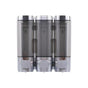 3-Pack Wall Mounted Soap Dispenser, 300ml x3, 3-Compartment Shower Dispenser for Shampoo & Soap, Metallic V1188-MS-325-0125