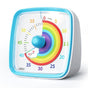 60 Minute Visual Timer with Rainbow Pattern, Silent Flash Function, Adjustable Volume, Blue V1188-MS-325-0128