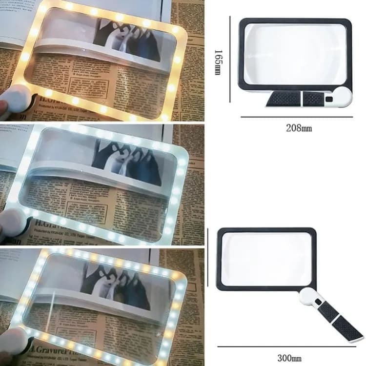 5X Magnifying Glass with 48 LED Lights, 3 Modes for Reading V1188-MS-325-0132