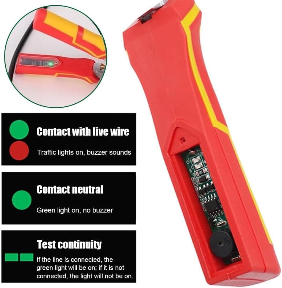 8-in-1 Multifunctional Cable Stripper with Current Measurement Crimping Plier Cutter and Ferrule Tool V1188-MS-325-0158