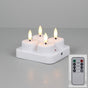 4 Rechargeable LED Heat Lights with Remote and Timer, Compatible with Oral-B and Philips, Includes Charging V1188-MS-325-0163
