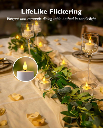 4 Rechargeable LED Heat Lights with Remote and Timer, Compatible with Oral-B and Philips, Includes Charging V1188-MS-325-0163