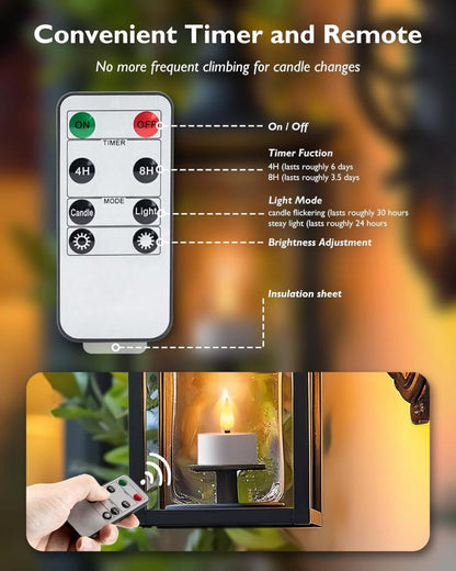 4 Rechargeable LED Heat Lights with Remote and Timer, Compatible with Oral-B and Philips, Includes Charging V1188-MS-325-0163