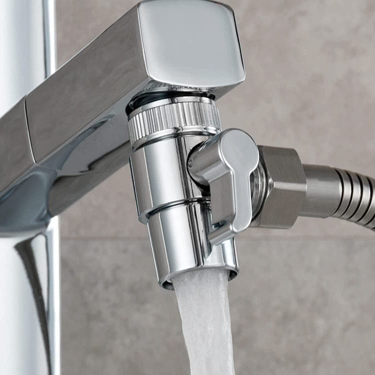 Kitchen Faucet Diverter Valve with Skimmer T-pipe Adapter for Hand Shower, Compatible with M22 M24 G1/2 V1188-MS-325-0168