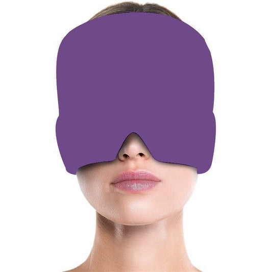 Cooling Eye Mask for Migraine Relief and Sleep Aid, Gel Mask, compatible with Oral-B and Philips, Purple V1188-MS-325-0170