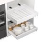 1 Layer Adjustable Metal Storage Shelf for Cabinets, Telescopic Drawer Pull-Out, Compatible with Kitchen V1188-MS-325-0178