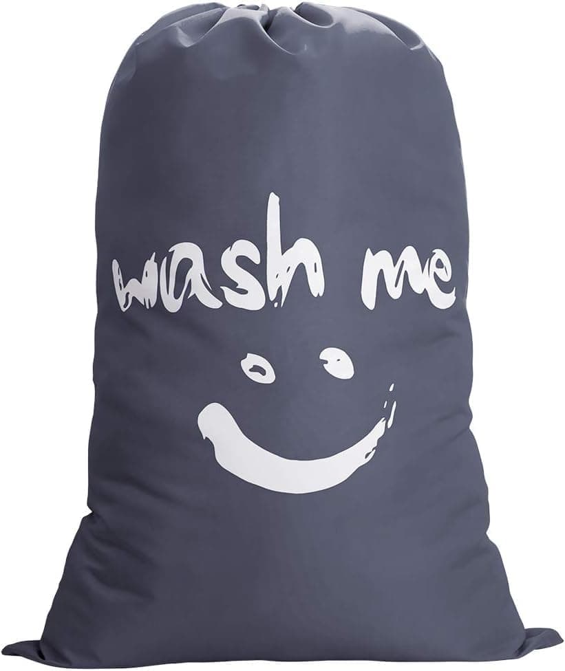 60L Large Foldable Laundry Bag for Travel, with Handles, Gray, 60x80cm V1188-MS-325-0188