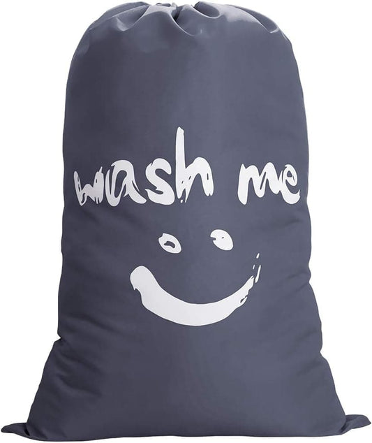60L Large Foldable Laundry Bag for Travel, with Handles, Gray, 60x80cm V1188-MS-325-0188