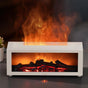 150ml White Humidifier with Fireplace Flames, 7-Color LED, Aromatherapy Diffuser, Remote Control, 3-Level V1188-MS-325-0195