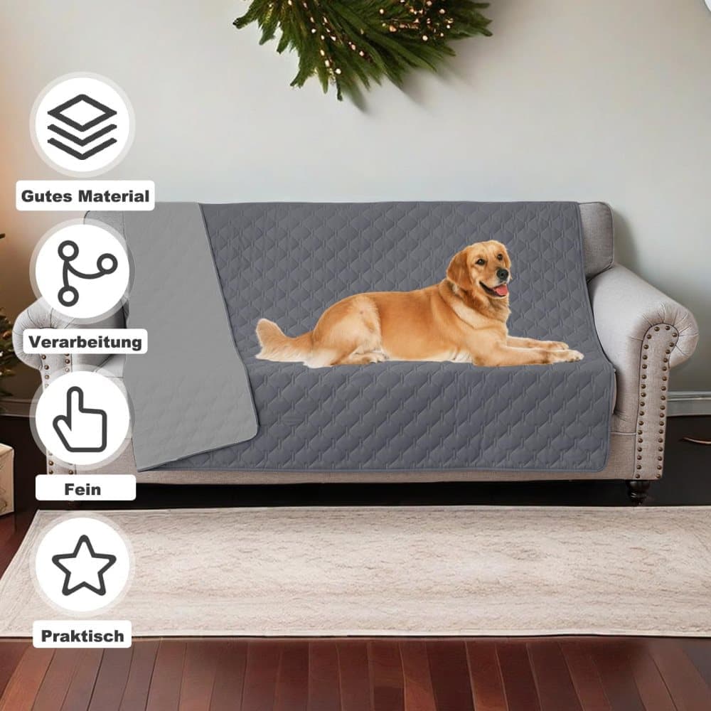 Waterproof Leakproof Double-Sided Dog Blanket Furniture Protector for Pets, 170x200cm V1188-MS-325-0197