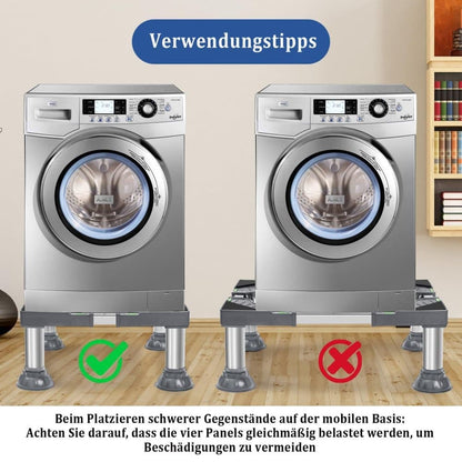 Non-slip washing machine base with vibration-damping legs, strong load-bearing capacity, 31-34cm V1188-MS-325-0199