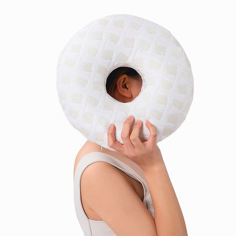 Ergonomic Ear Pillow for Side Sleeping, Comfortable and Ear-Friendly with Perforated Design to Relieve Ear V1188-MS-325-0205