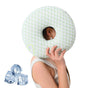 Ear Pillow for Side Sleeping, Ergonomic Perforated Design, Comfortable Ear Pressure Relief, Green V1188-MS-325-0209