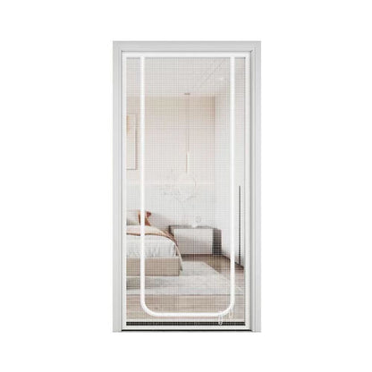 Cat Repellent Door Curtain, White, Durable Mesh Protects Against Cats and Pests, Easy to Install, 90x210cm V1188-MS-325-0210