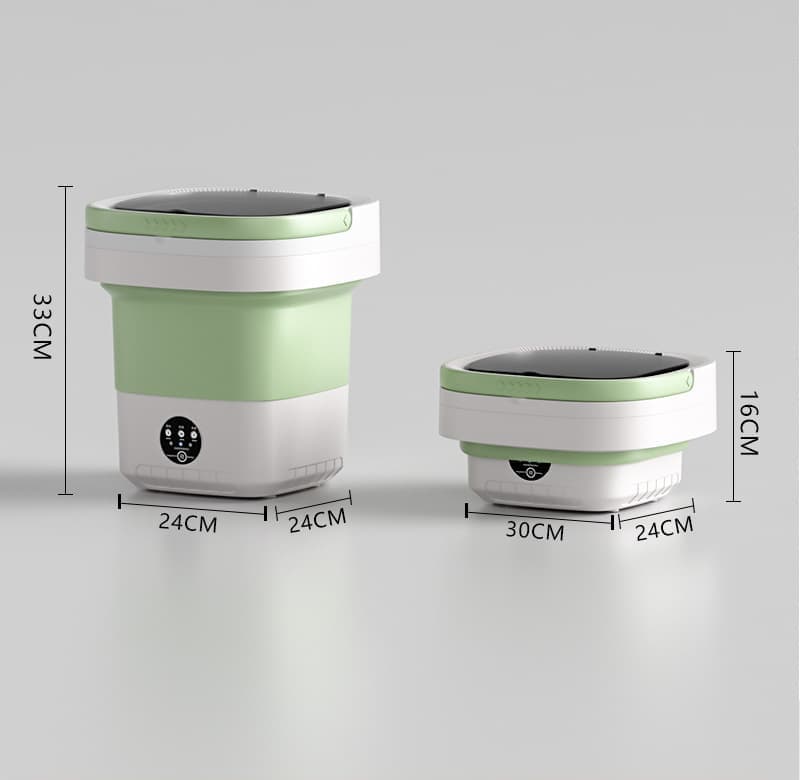 12L Mini Foldable Portable Washing Machine for Travel Small Apartments Student Rooms, Pink V1188-MS-325-0222
