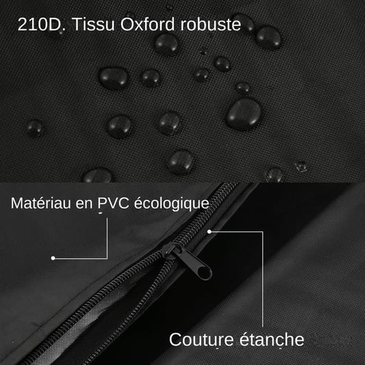 Waterproof UV-Resistant IBC Garden Water Tank Cover, Black, 210D Oxford with Zipper V1188-MS-325-0223