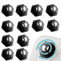 12-Pack Heavy Duty Furniture Casters 360 degrees Rotating High Load Easy Assembly Flat Design, 2.5\ V1188-MS-325-0234